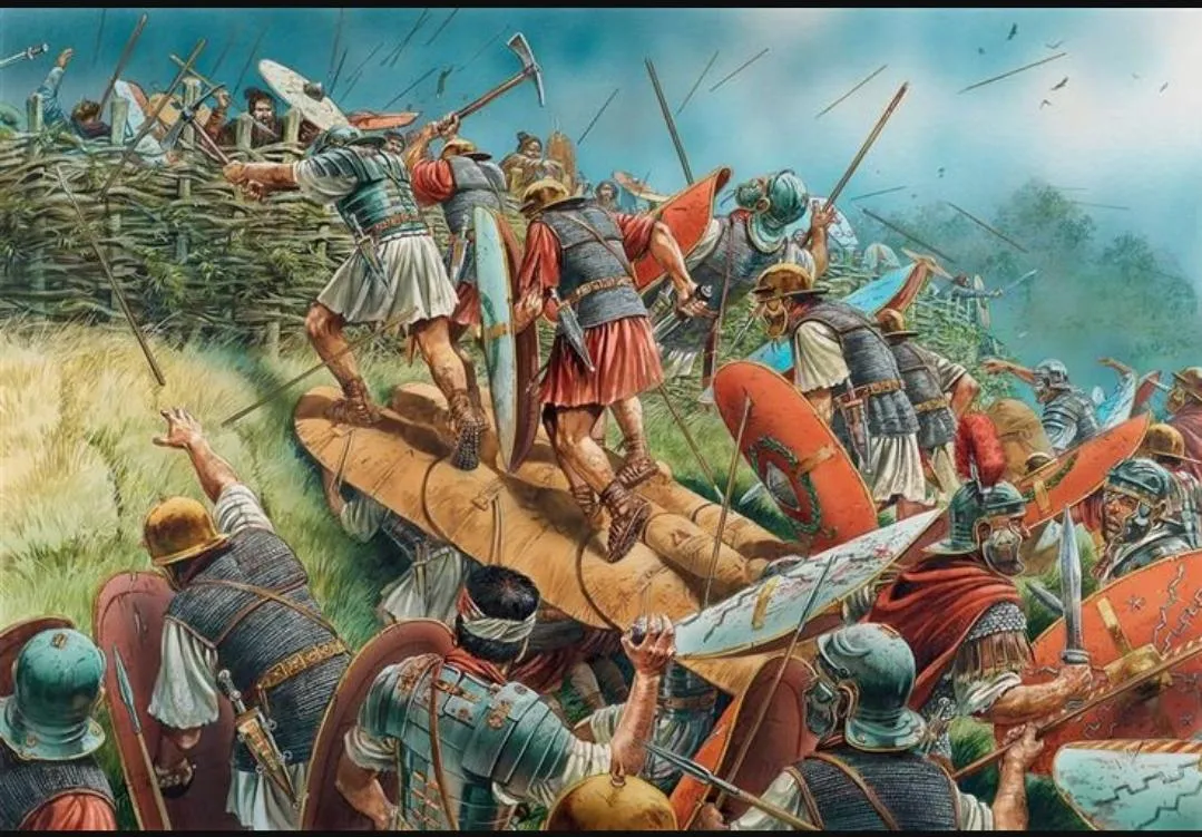 Raffigurazione della battaglia di Teotoburgo