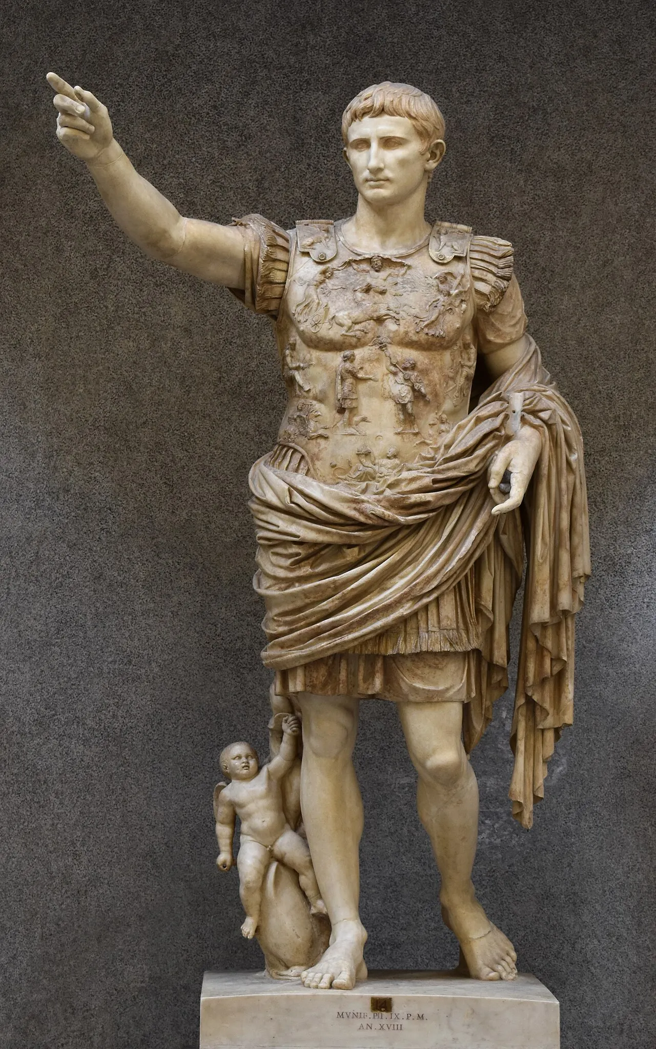 Augusto di Prima Porta, statua marmorea, Musei Vaticani