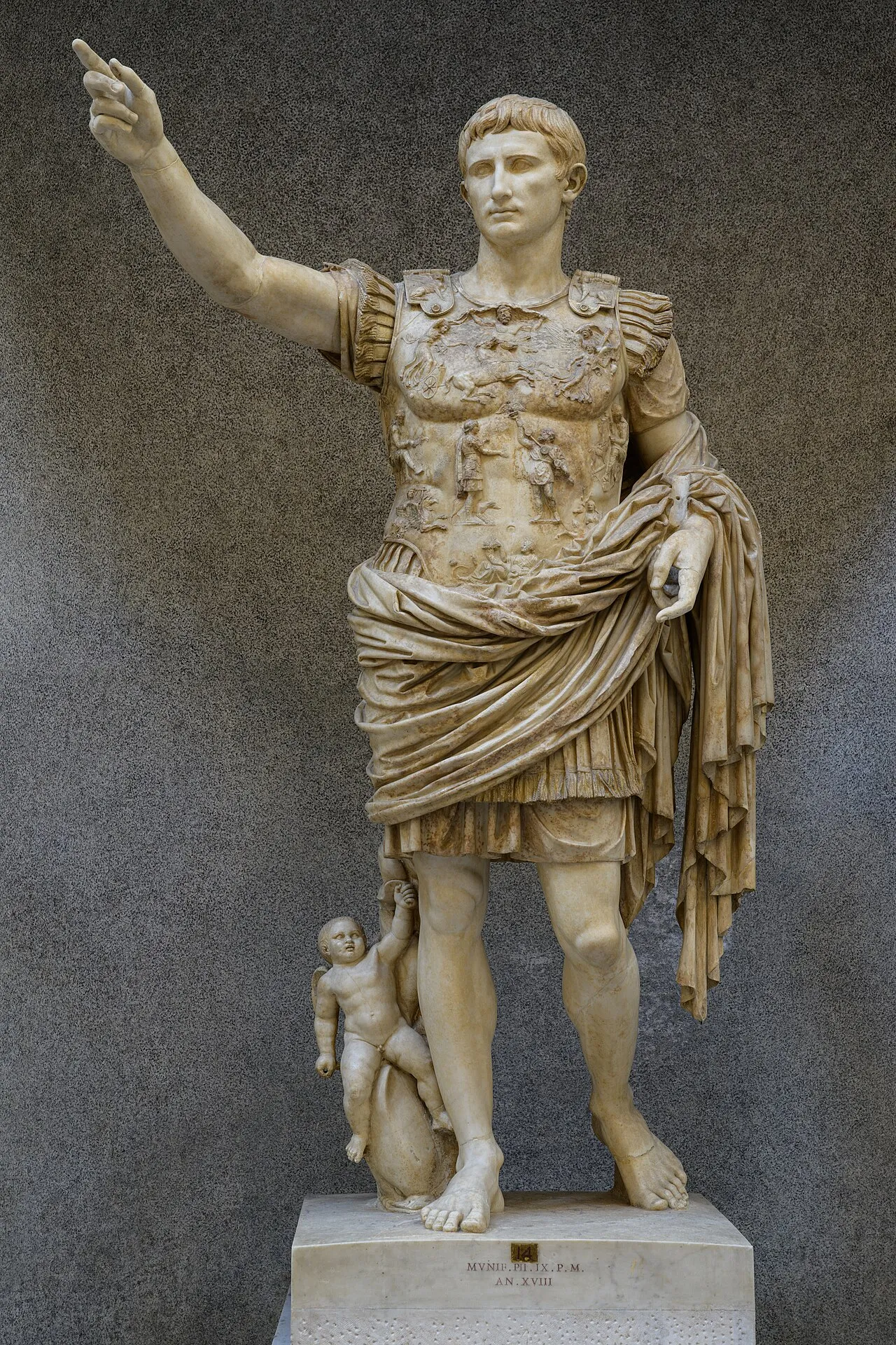 Augusto di Prima Porta — statua in marmo, Musei Vaticani