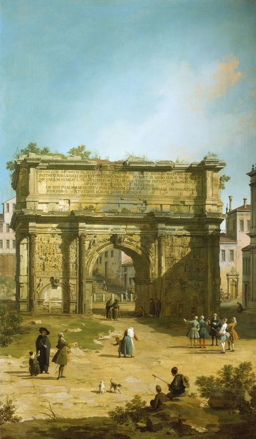 Arco di Settimio Severo, Canaletto