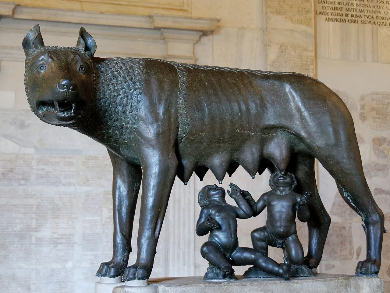 La Lupa Capitolina — bronzo, Musei Capitolini, Roma