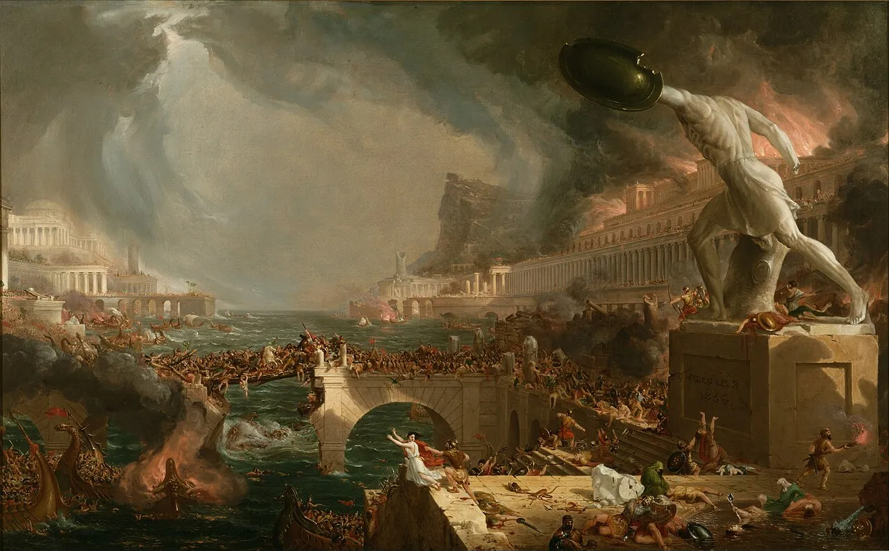 Thomas Cole, Il Corso dell'Impero: Distruzione (1836)