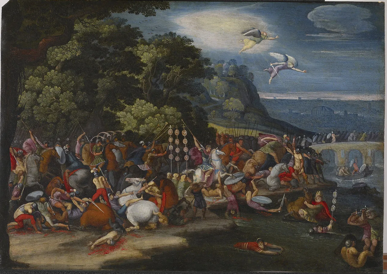 Arazzo fiammingo — Costantino il Grande a Ponte Milvio, Walters Art Museum