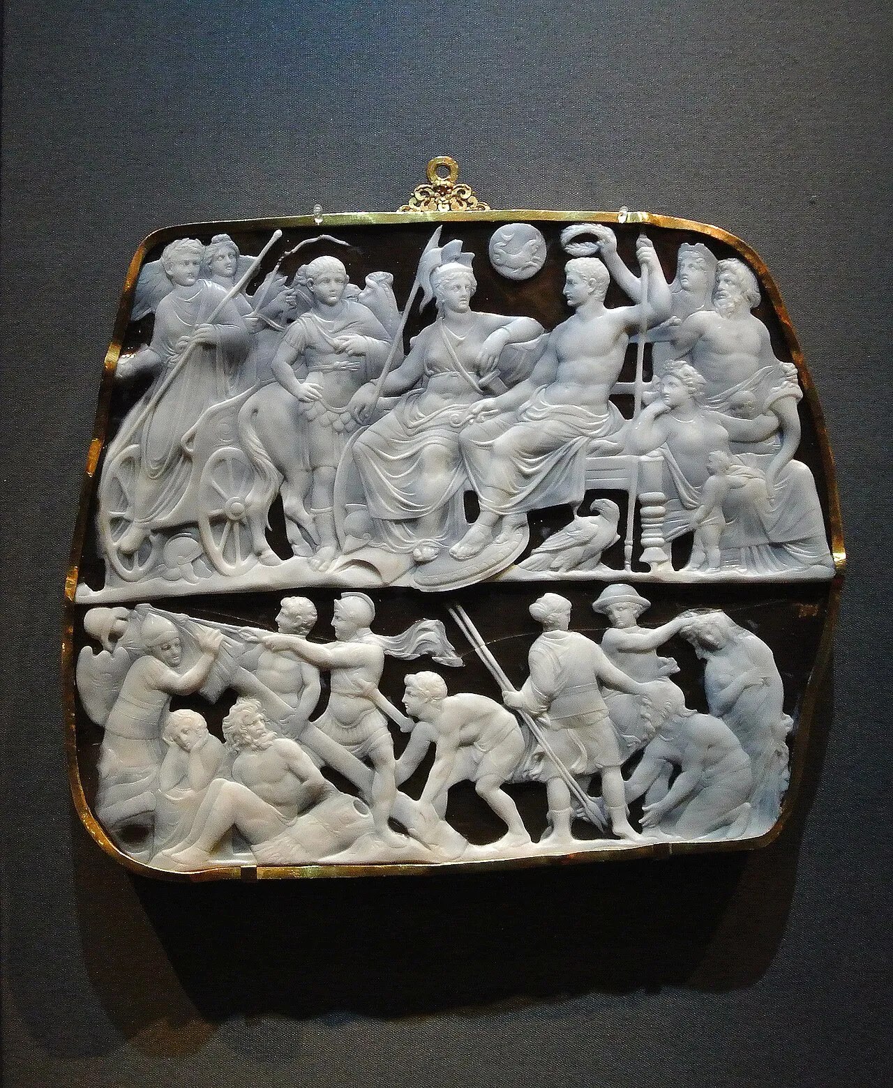 Gemma Augustea — cammeo in onice, I sec. d.C., Kunsthistorisches Museum, Vienna