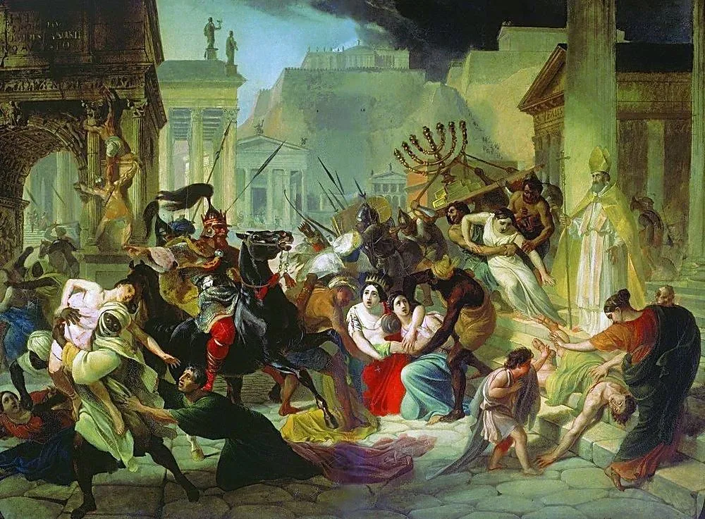 Karl Brjullov — Il sacco di Roma dei Vandali di Genserico (1833–1836)