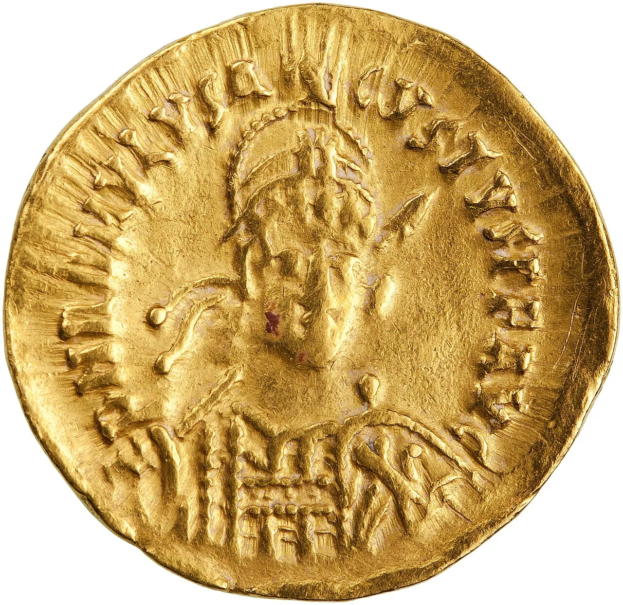 Solido d'oro di Romolo Augustolo — 475–476 d.C.