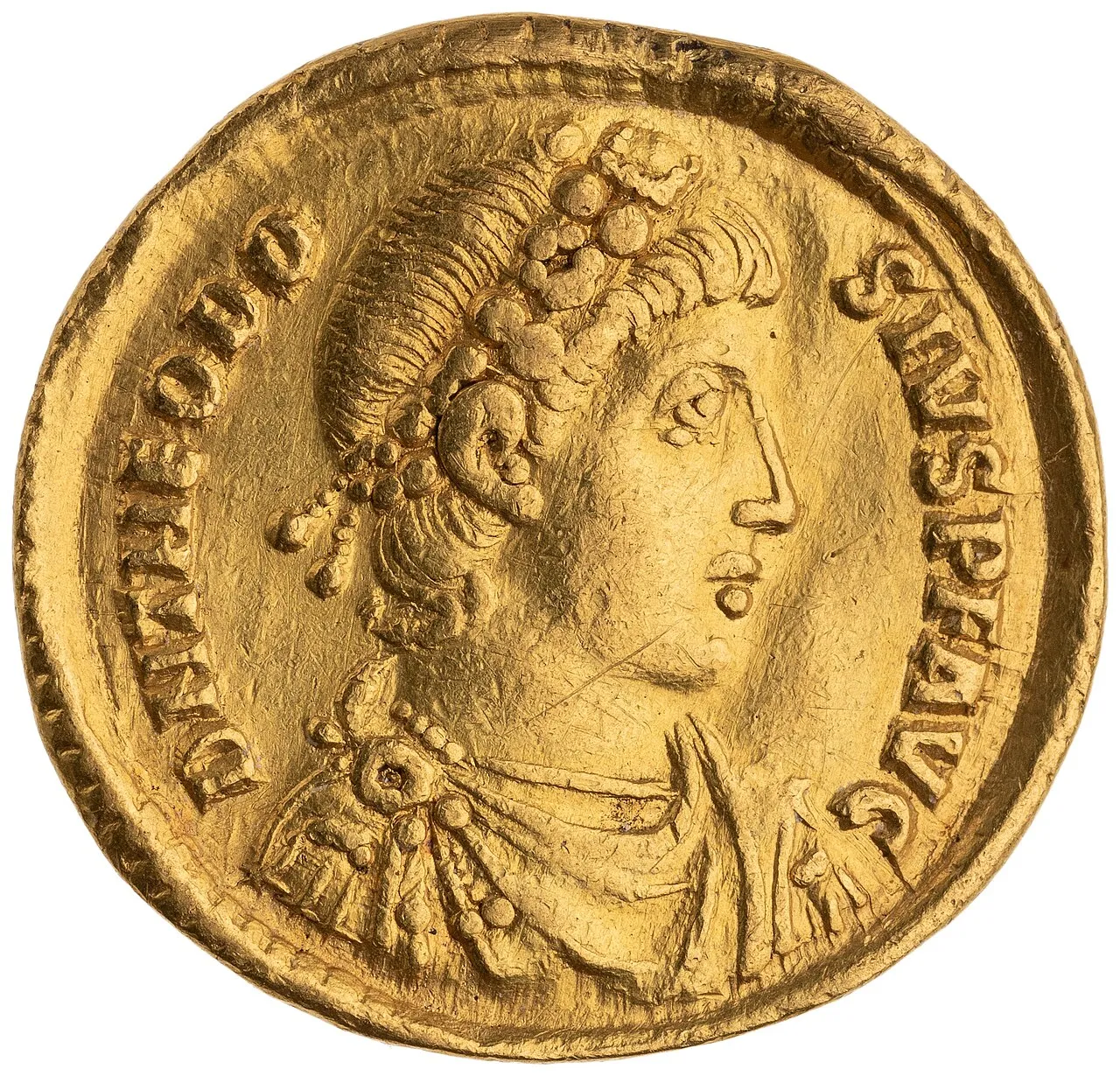 Solido aureo di Teodosio I, 379&ndash;383 d.C.