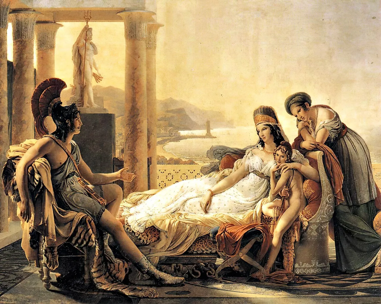 Pierre-Narcisse Guérin, Enea racconta a Didone le sventure di Troia, 1815, Louvre