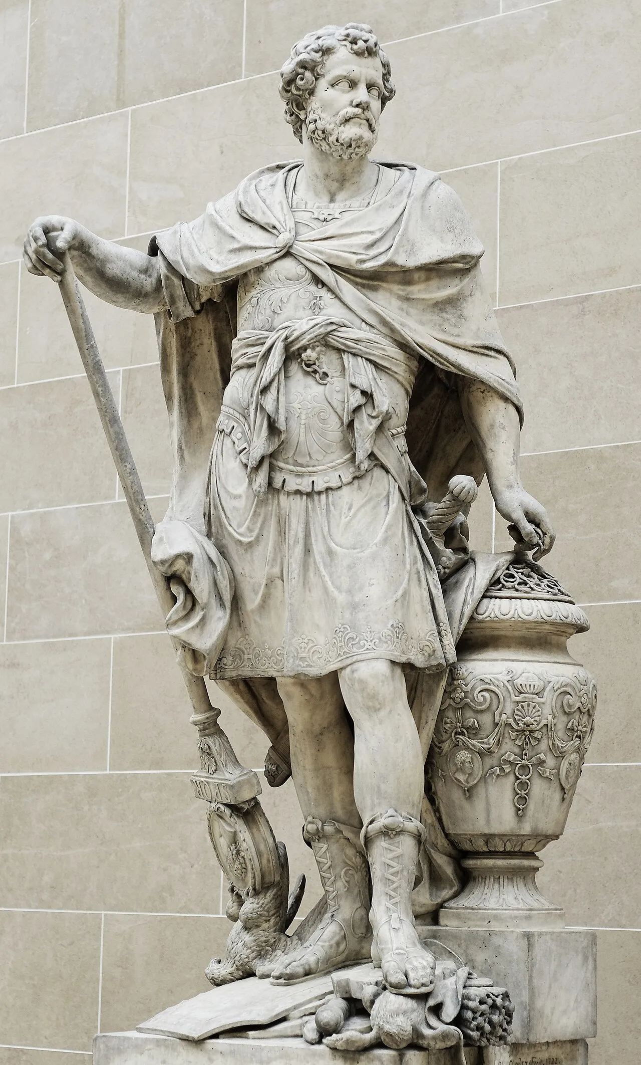 S&eacute;bastien Slodtz, Annibale conta gli anelli dei cavalieri romani caduti a Canne (1722), Louvre