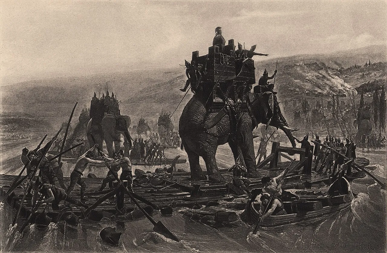Henri-Paul Motte, Annibale traversa il Rodano (1878)