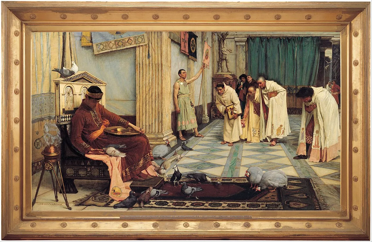 John William Waterhouse, I favoriti dell'imperatore Onorio, 1883