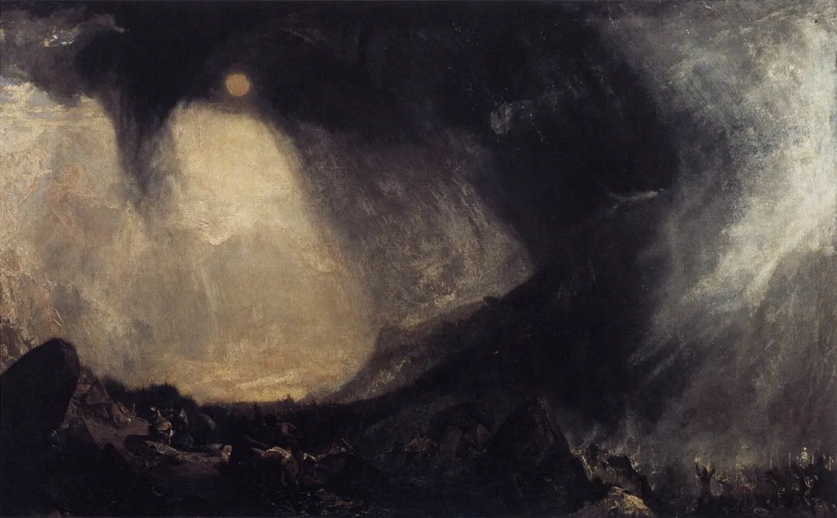 J. M. W. Turner, Tempesta di neve: Annibale e il suo esercito attraversano le Alpi, 1812, Tate