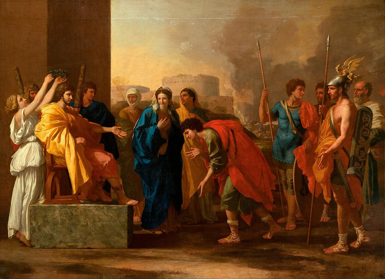 Nicolas Poussin, La continenza di Scipione (ca. 1640), Museo Pushkin di Mosca