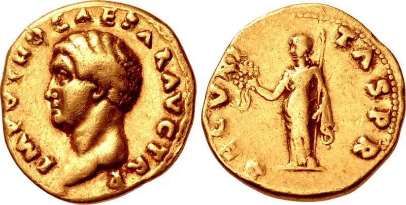 Aureo d'oro di Otone, 69 d.C., RIC I 11