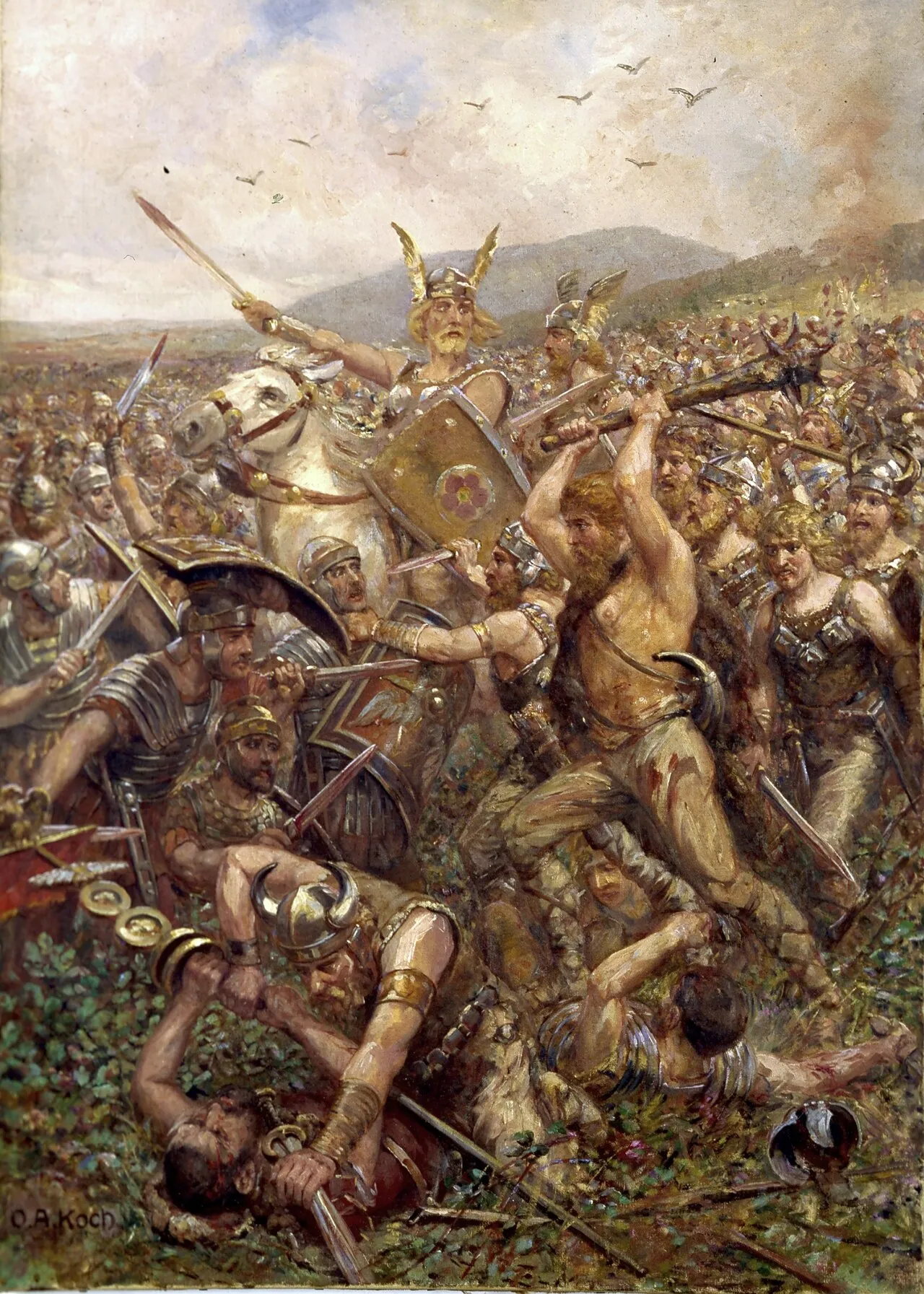 Otto Albert Koch, Varusschlacht, 1909