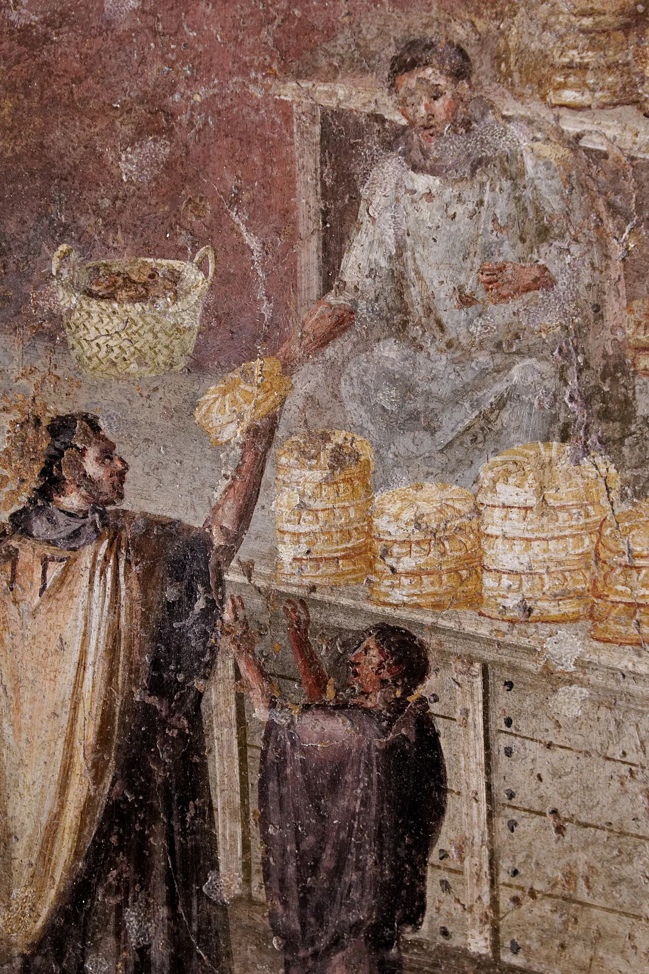 Vendita del pane — Affresco da Pompei, I sec. d.C.