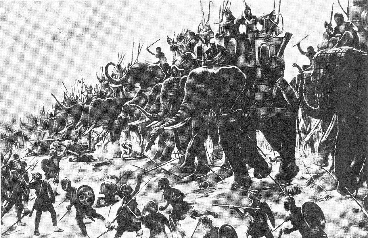 La battaglia di Zama — Henri-Paul Motte, c. 1890