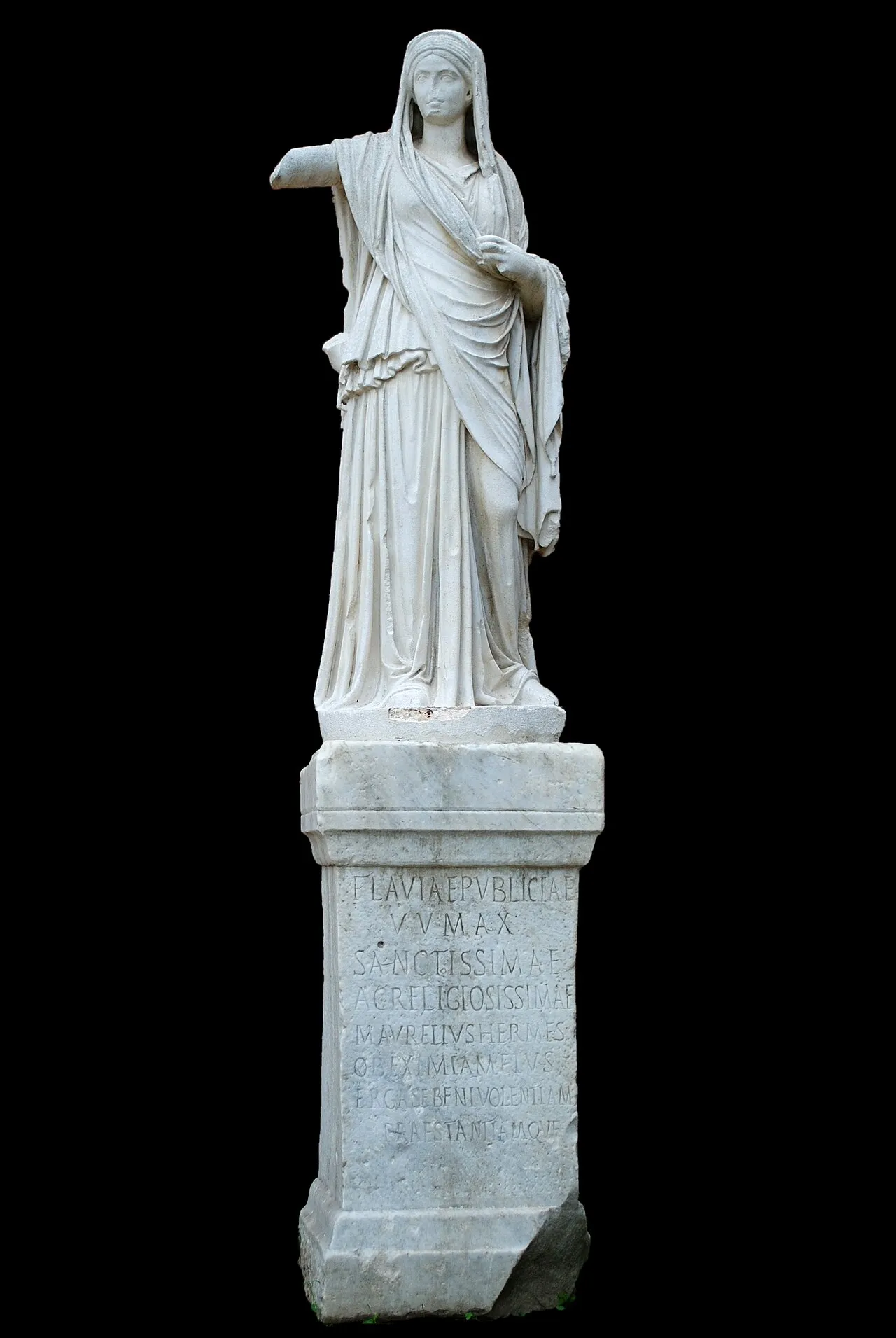 Statua di Vestale — Atrium Vestae, Foro Romano