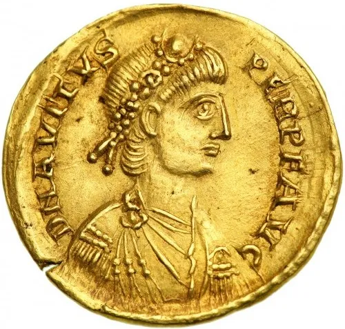Solido di Avito — zecca di Arles, 455–456 d.C.
