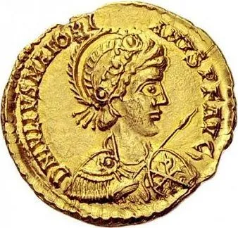 Solido di Maioriano — zecca di Arles, 457–461 d.C.
