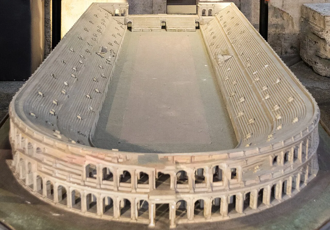 Estremità nord dello Stadio di Domiziano, oggi Piazza Navona