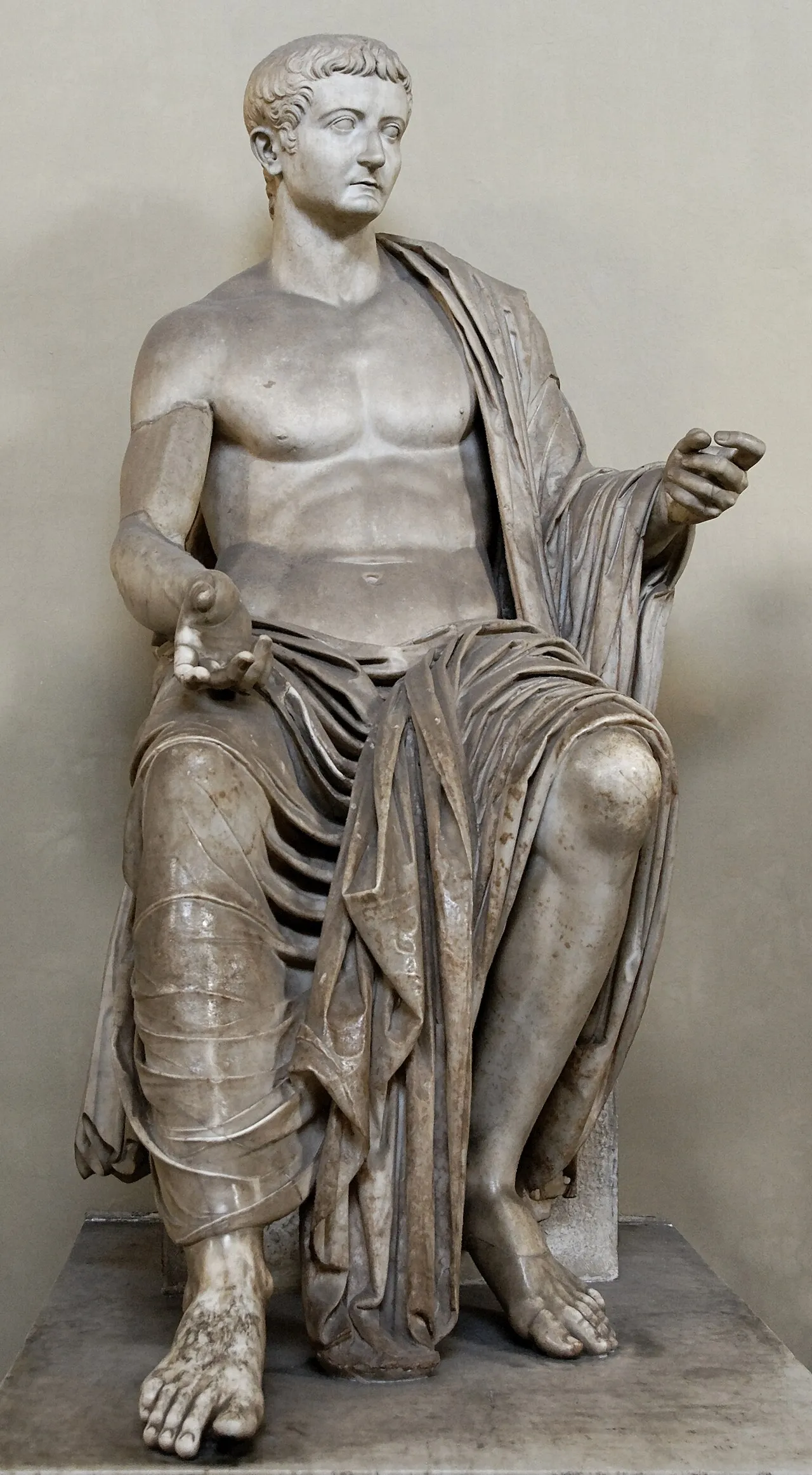 Busto marmoreo di Tiberio, Museo Chiaramonti, Musei Vaticani
