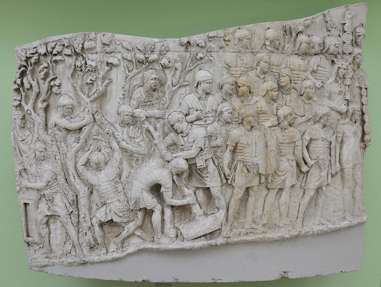 Legionari romani in un rilievo della Colonna Traiana, Roma