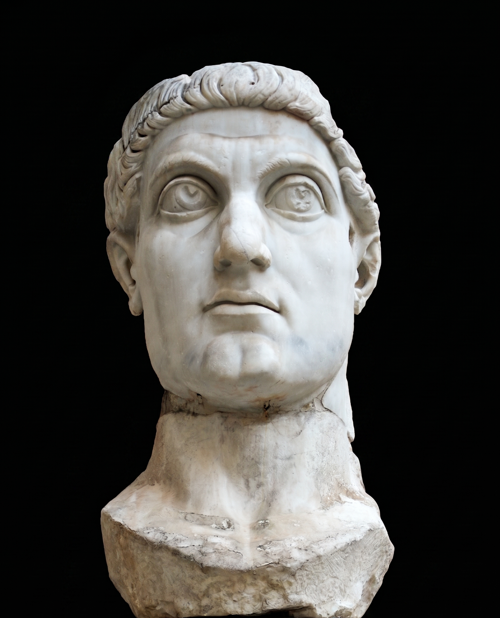 Testa colossale di Costantino I — Musei Capitolini, Roma