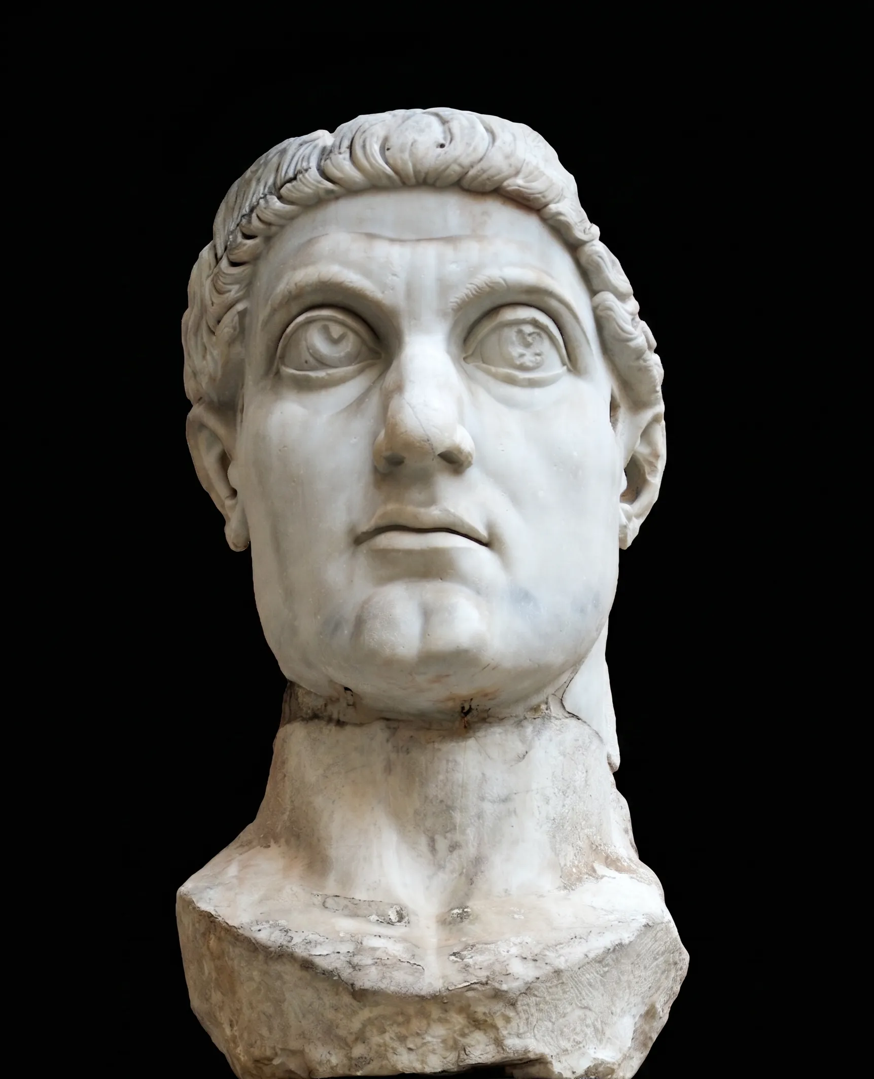 Testa colossale di Costantino I — Musei Capitolini, Roma