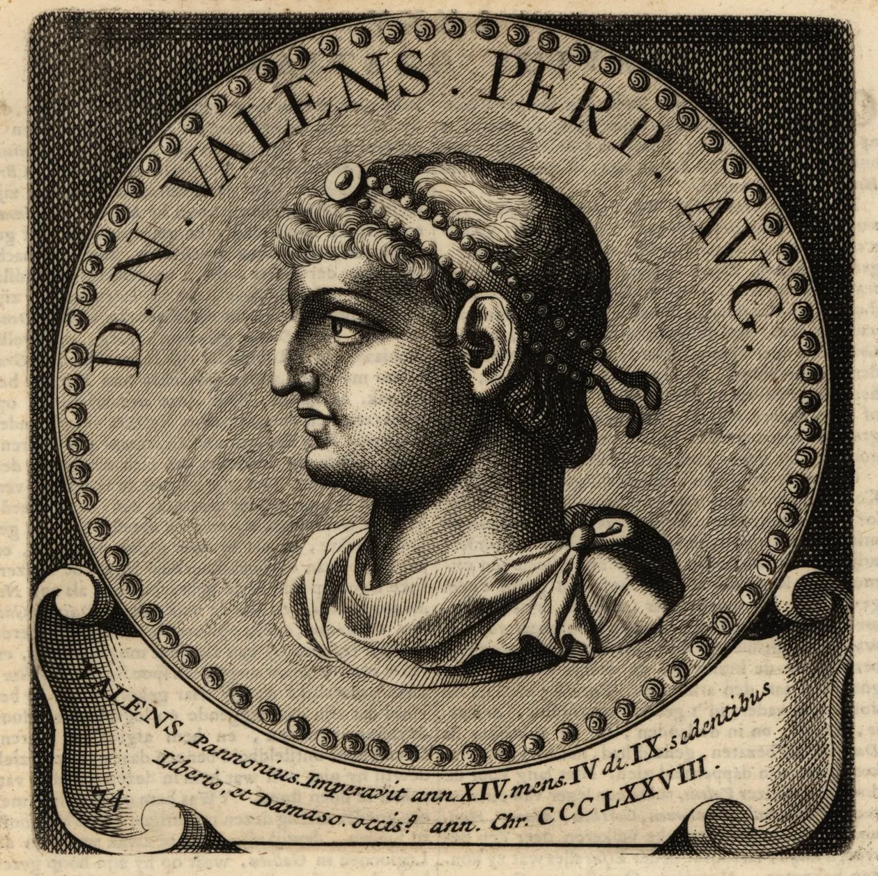 Valente e Valentiniano I a cavallo — Bode-Museum, Berlino, c. 370 d.C.