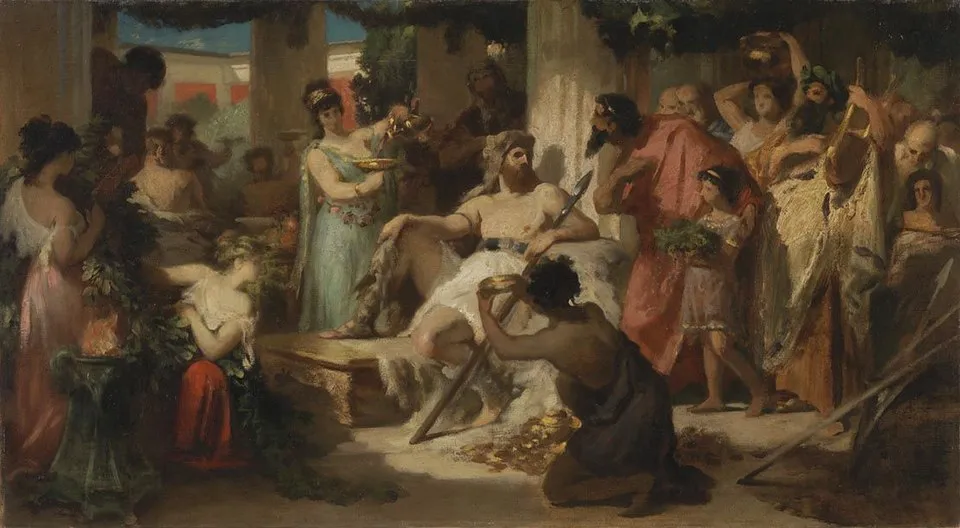 Alarico I, re dei Visigoti — illustrazione storica