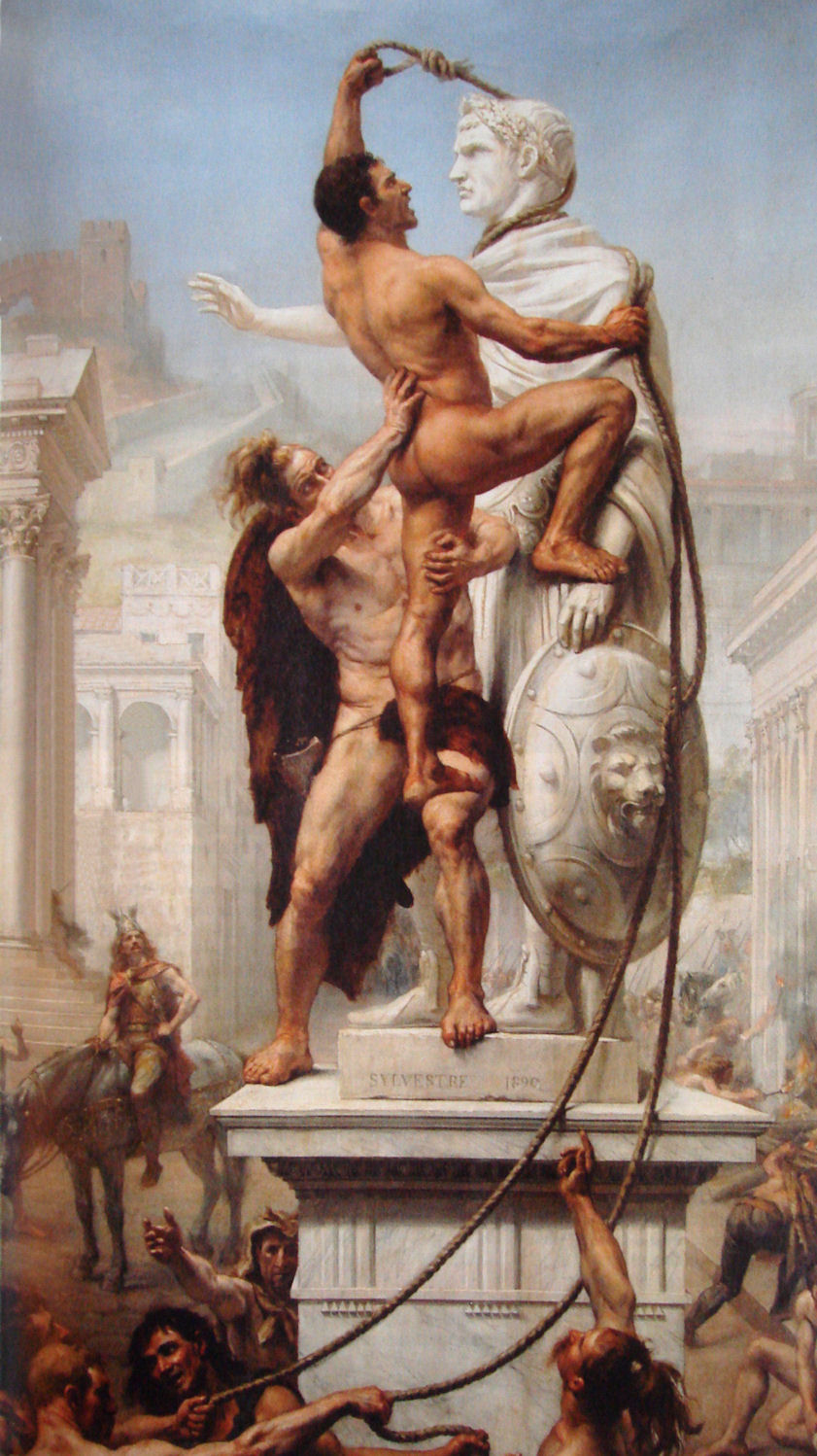 Joseph-Noel Sylvestre, Il sacco di Roma per opera dei barbari nel 410 d.C. (1890)