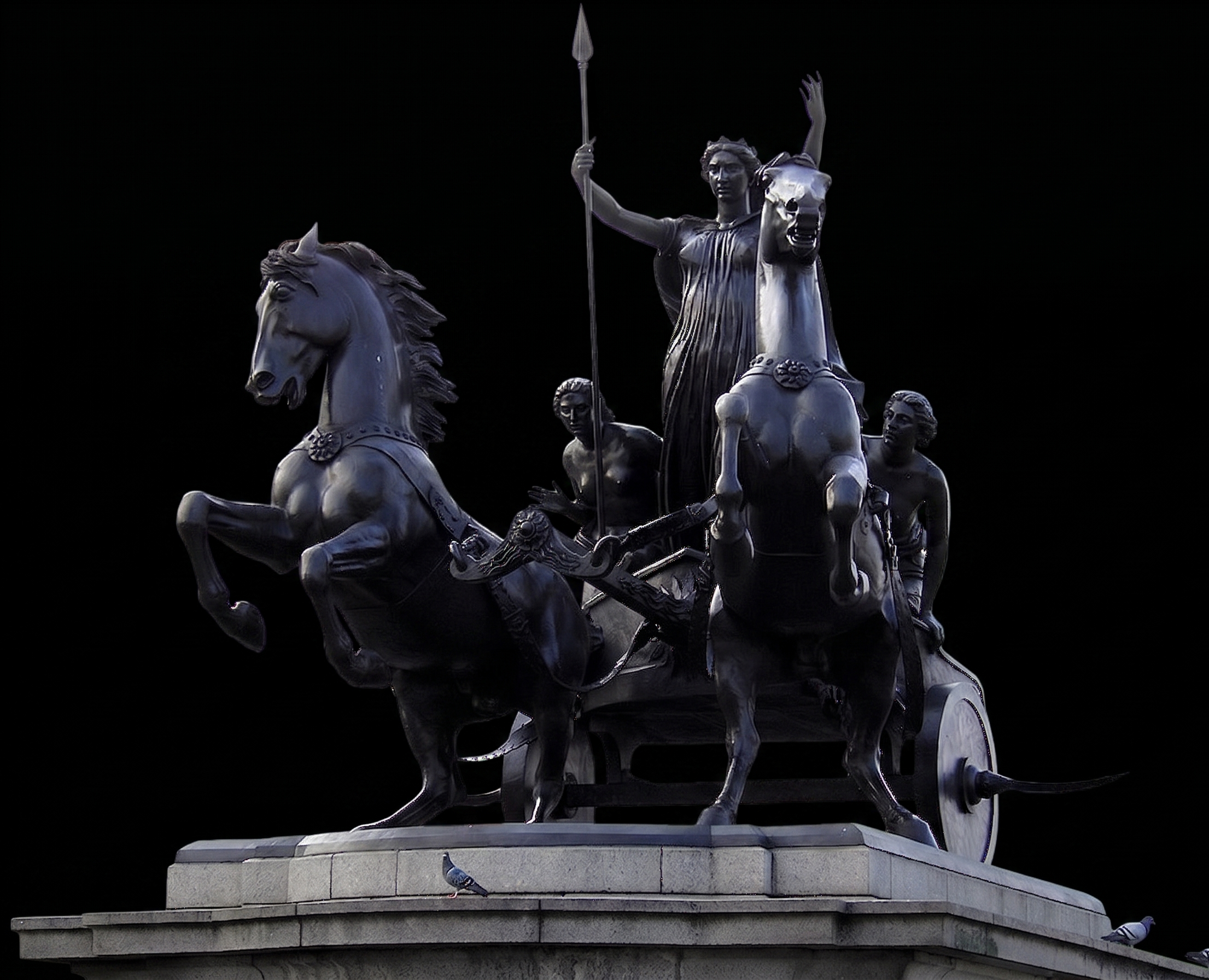 Boudicca, regina degli Iceni — statua di Thomas Thornycroft, Westminster Bridge, Londra