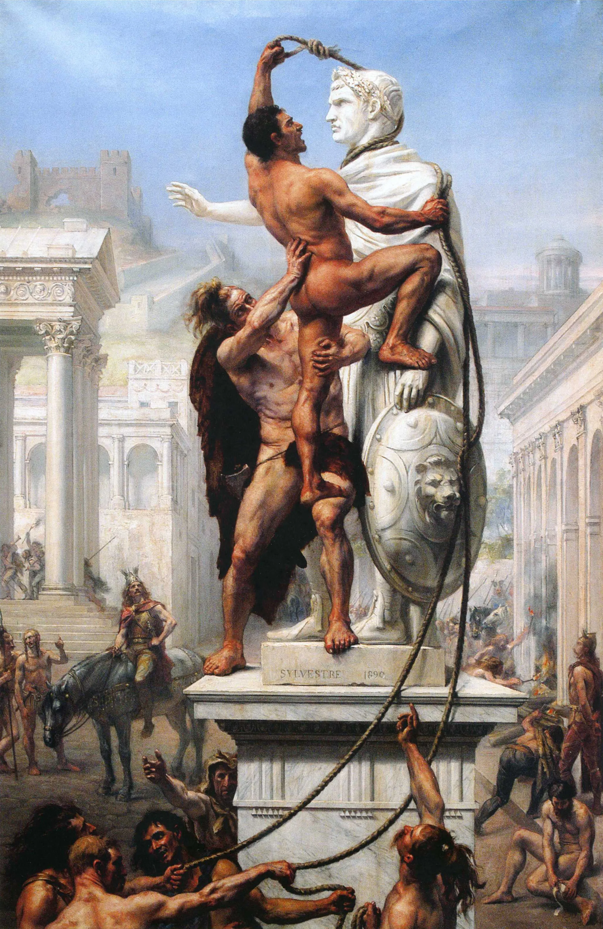 Joseph-Noël Sylvestre, Il sacco di Roma del 410, 1890, Musée Paul-Valéry