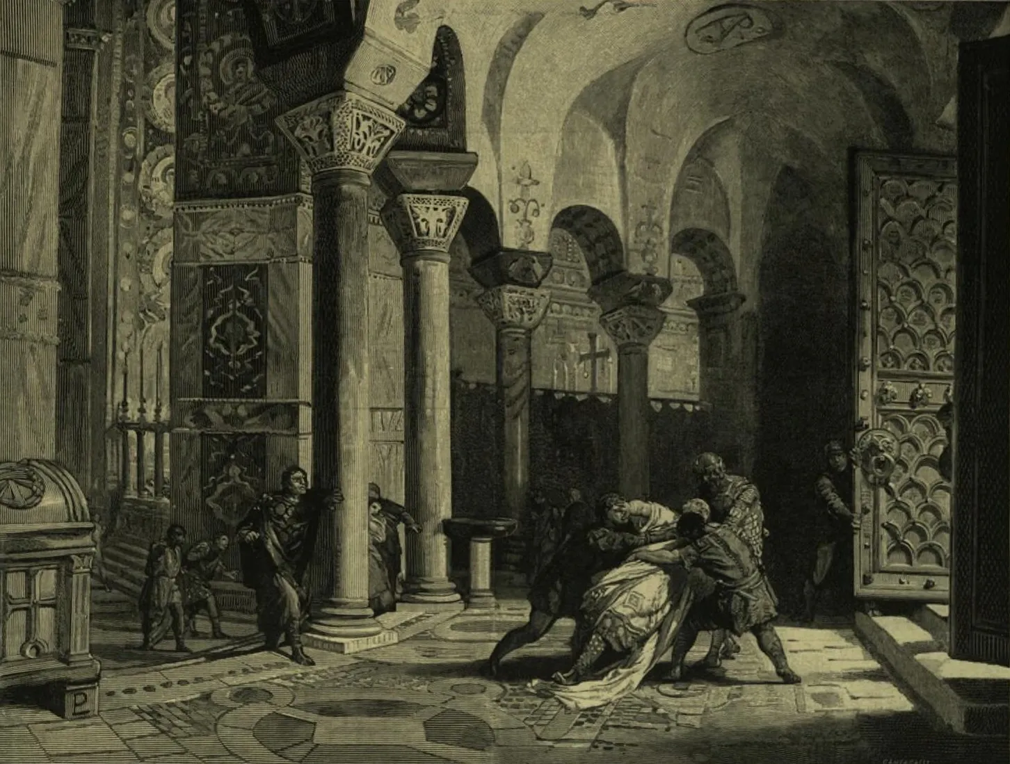 Lodovico Pogliaghi, La morte di Stilicone a Ravenna, 408 d.C.